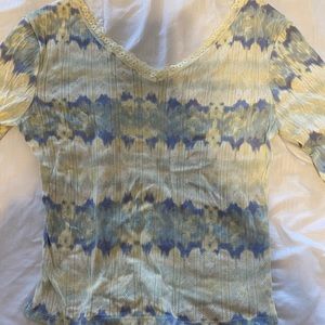 Vneck tie dye tshirt